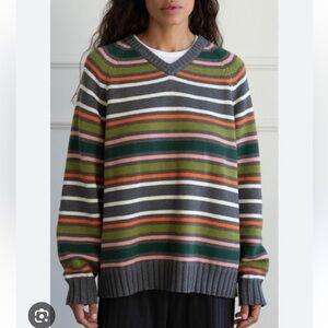 DONNI. Multicolor Striped Sweater